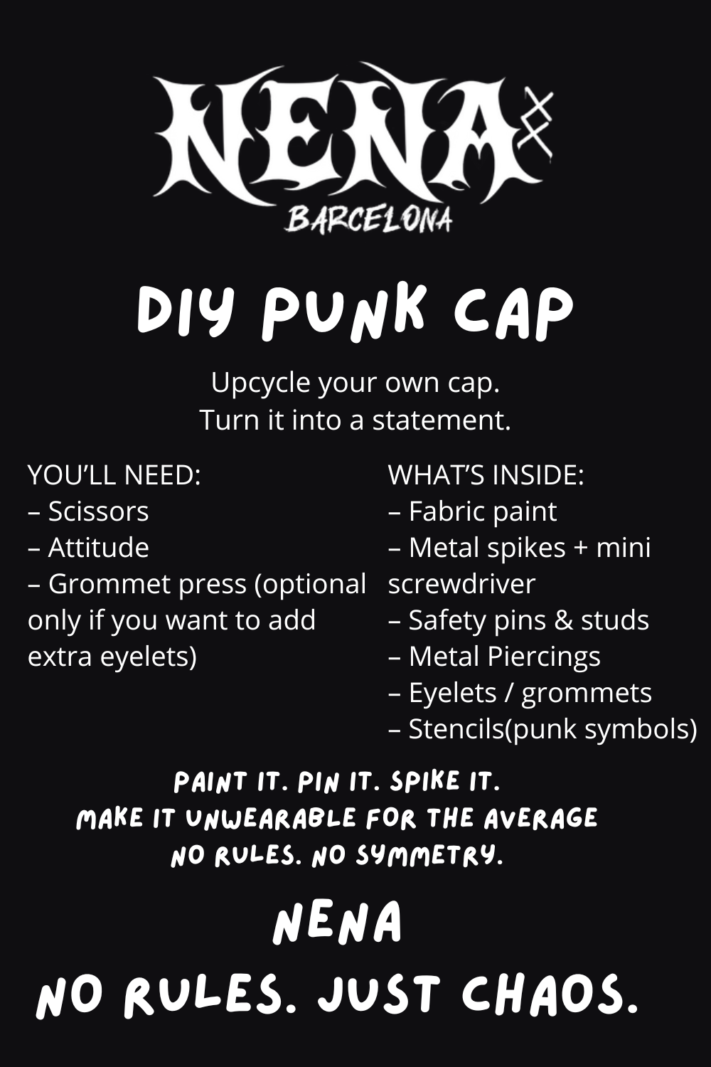 DIY Punk Cap