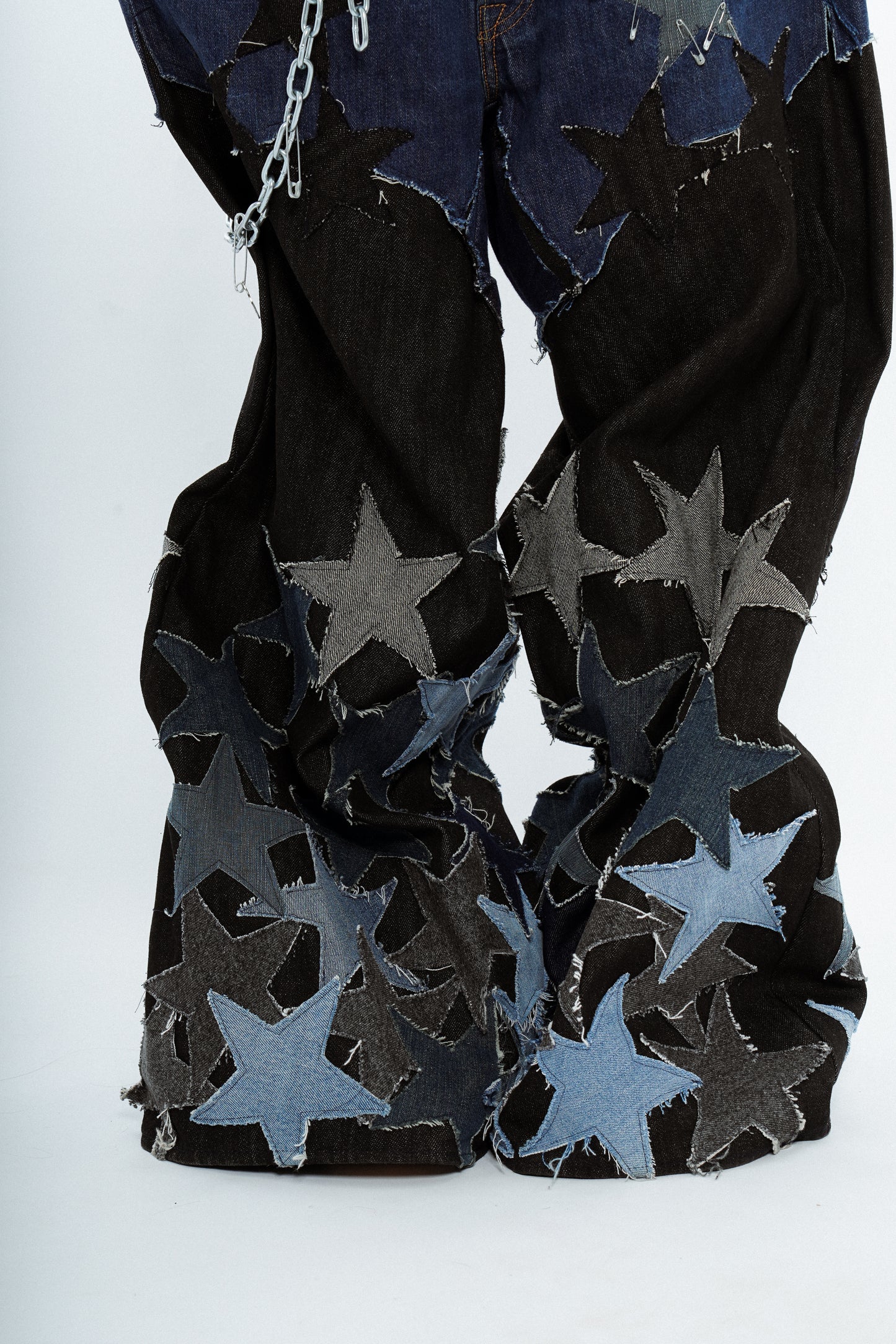 Guardian Star Patch Massive Wide Leg Jeans