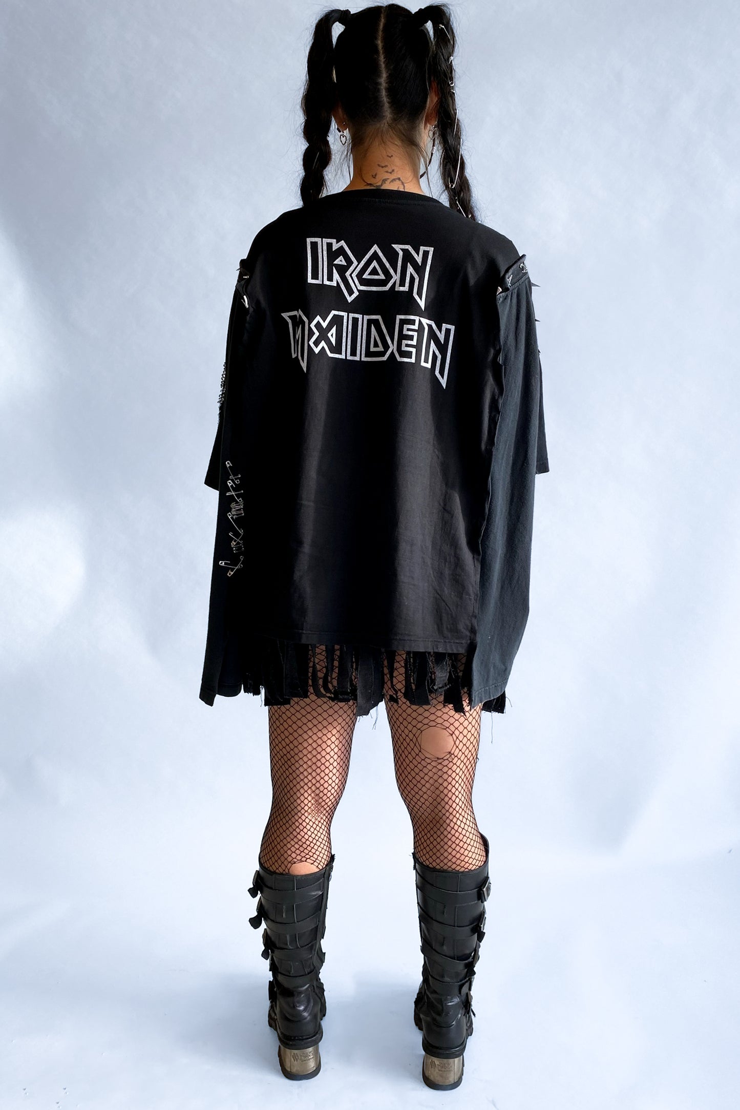 IMPERFECT TEE - RECONSTRUCTED T-SHIRT IRON MAIDEN/MARILYN