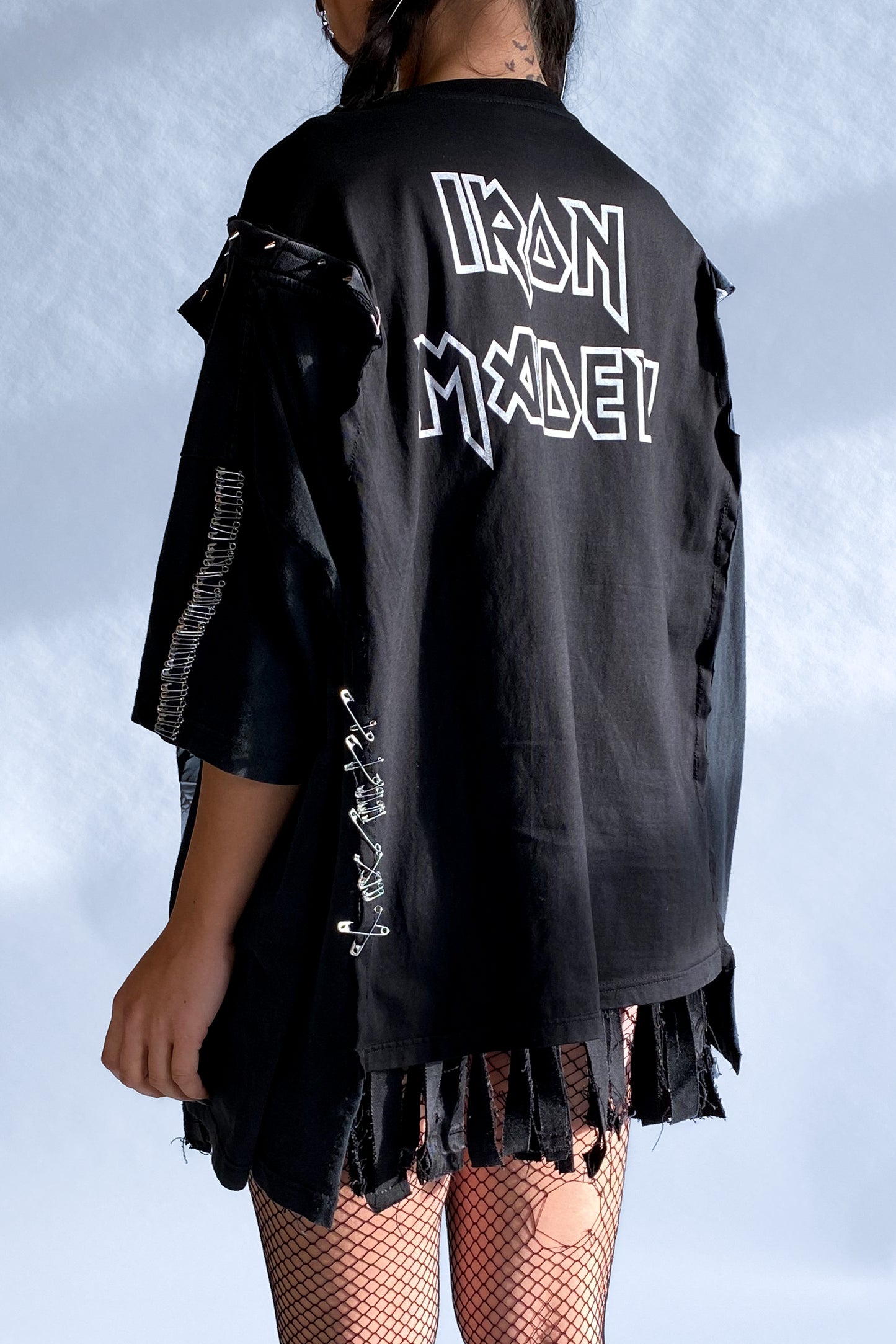 IMPERFECT TEE - RECONSTRUCTED T-SHIRT IRON MAIDEN/MARILYN