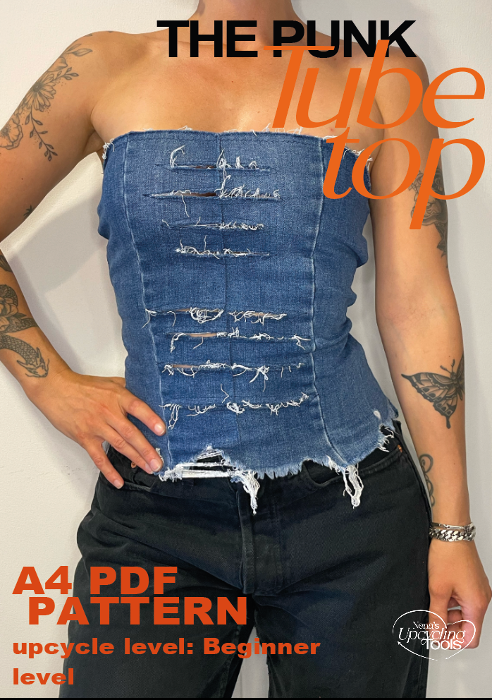 THE PUNK DENIM TUBETOP PDF PATTERN
