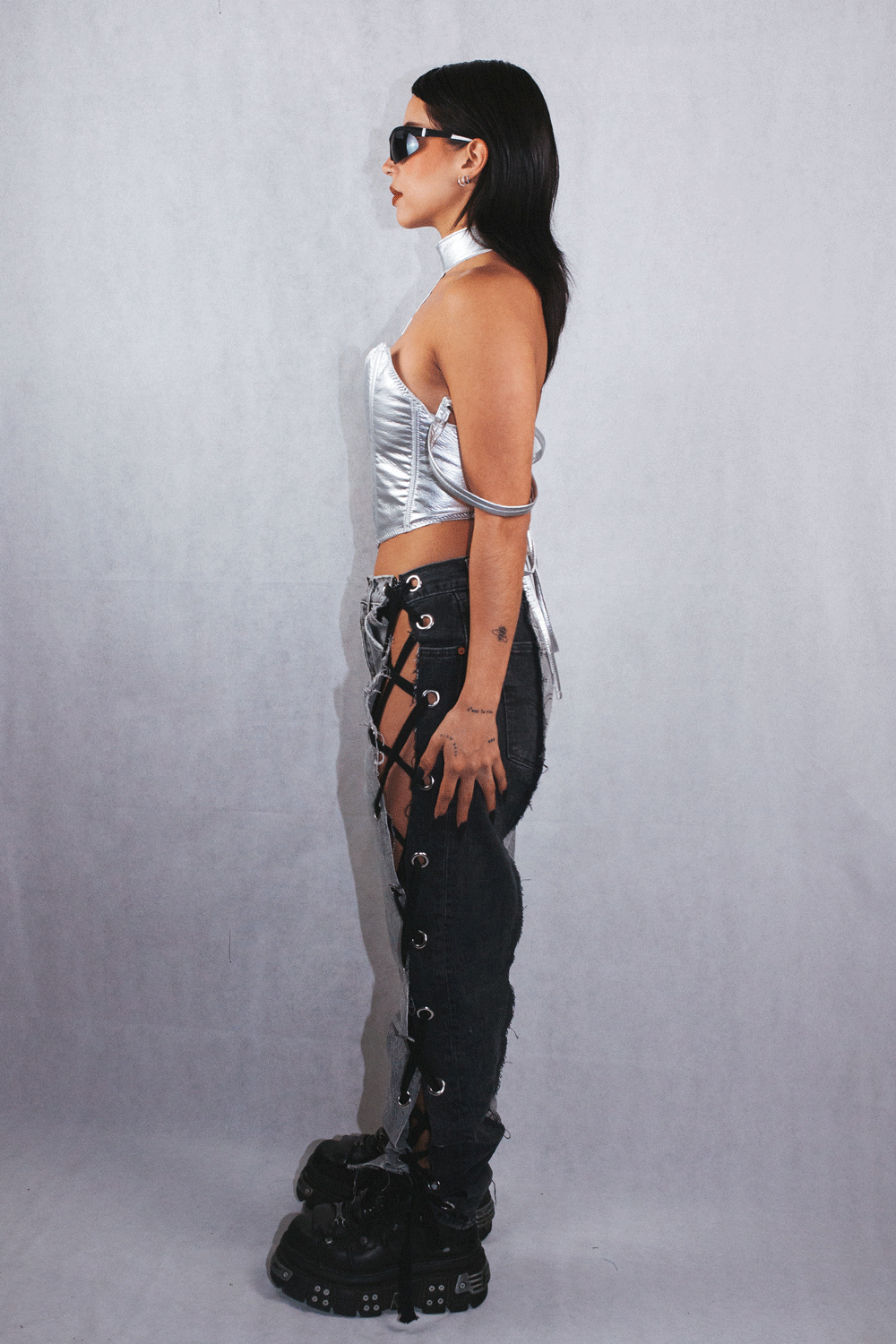 SAVVY Handmade Corset - Silver