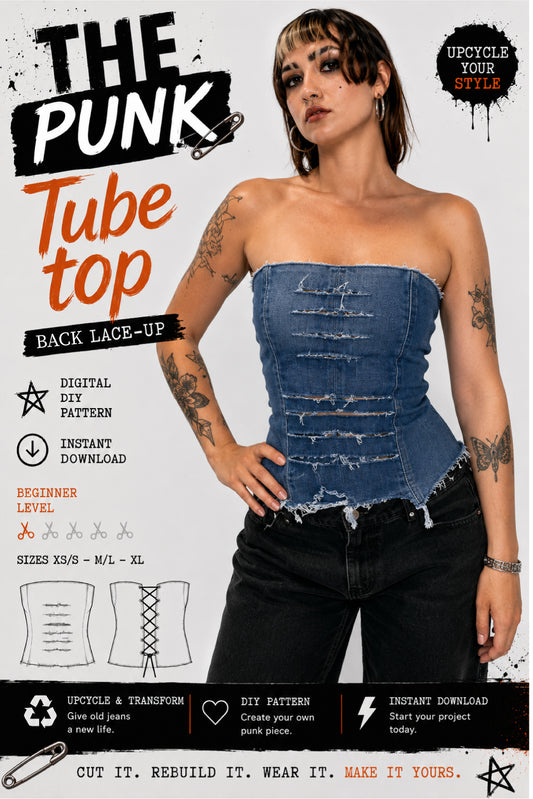 THE PUNK DENIM TUBETOP PDF PATTERN