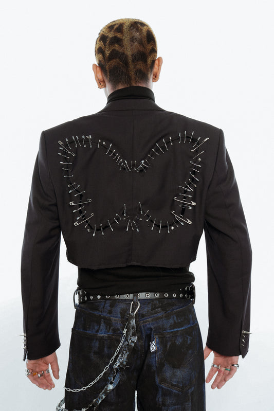 Morph Cropped Butterfly Blazer