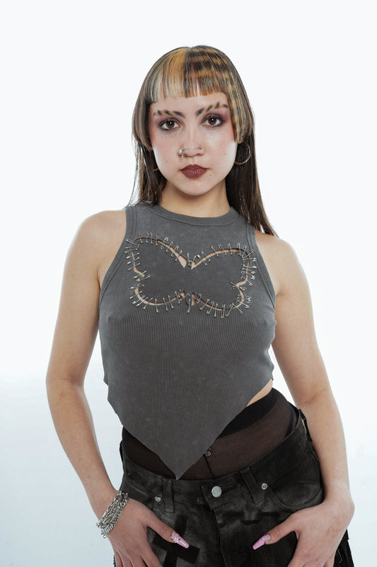 Mirror Pinned Butterfly Tank