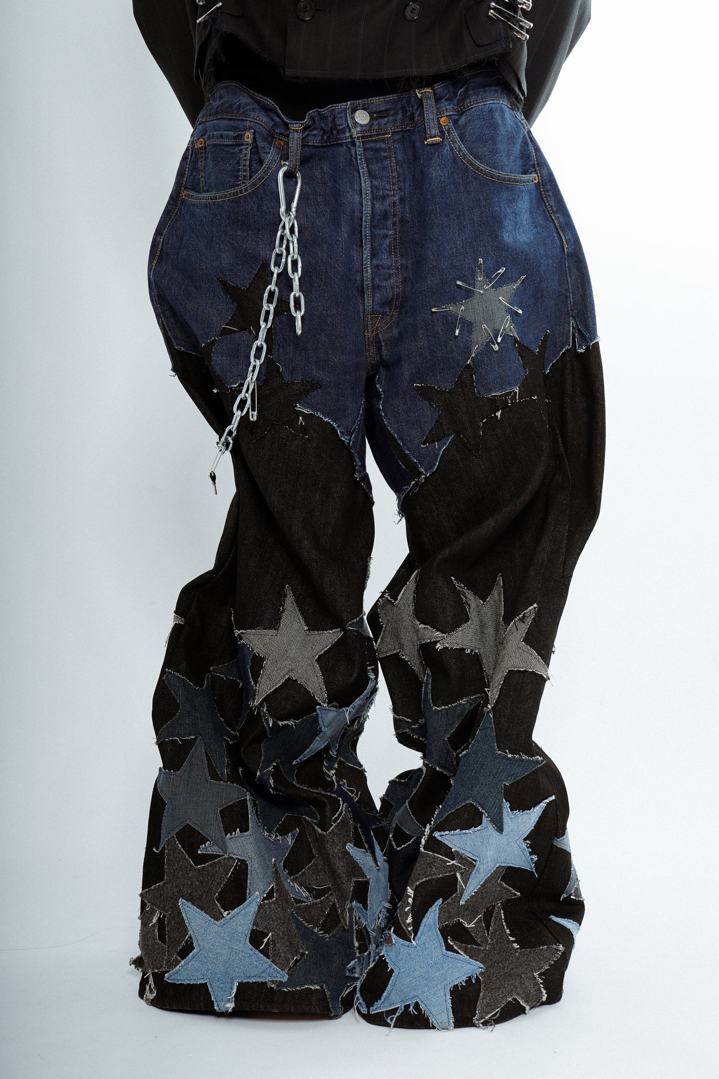 Guardian Star Patch Massive Wide Leg Jeans