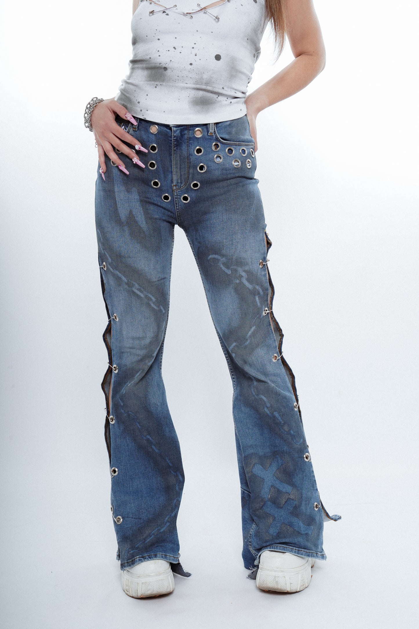 Mirror Eyes Flare Jeans