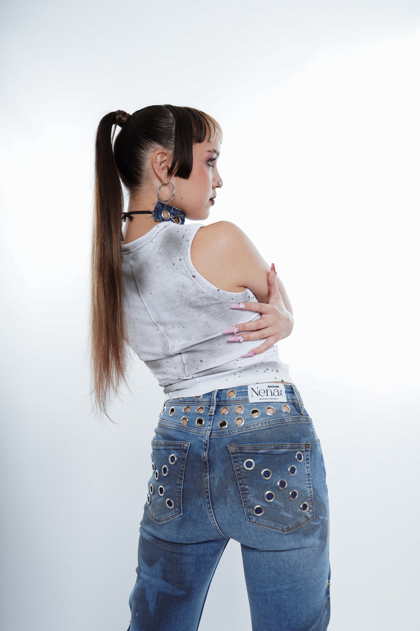 Mirror Eyes Flare Jeans