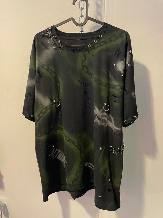 Oversized Punk nipple t-shirt