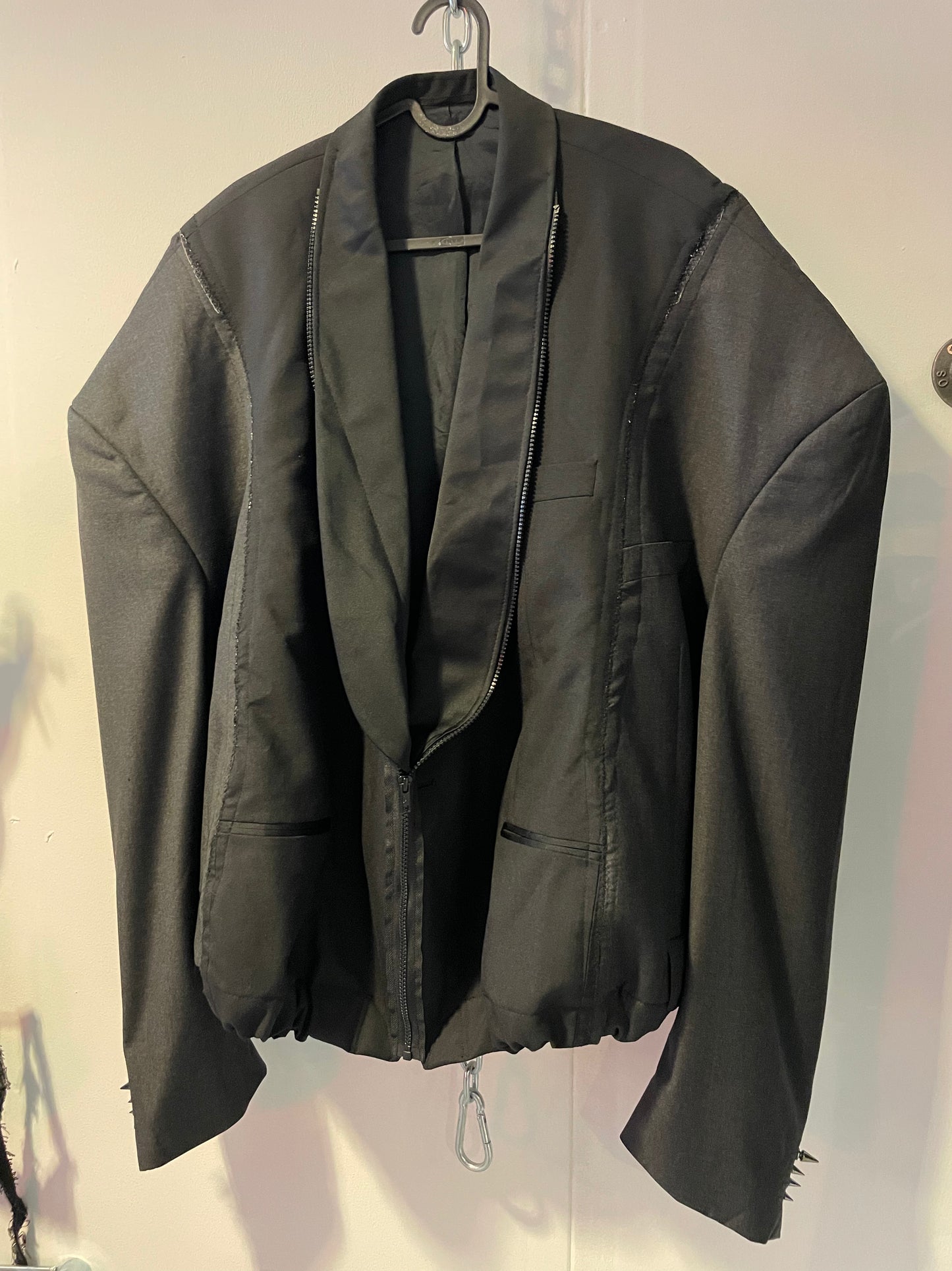 Oversized bomber blazer