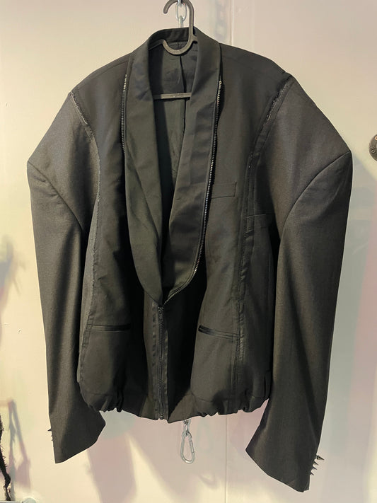 Oversized bomber blazer