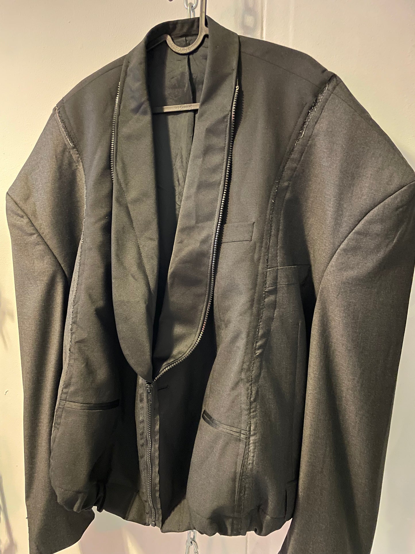 Oversized bomber blazer