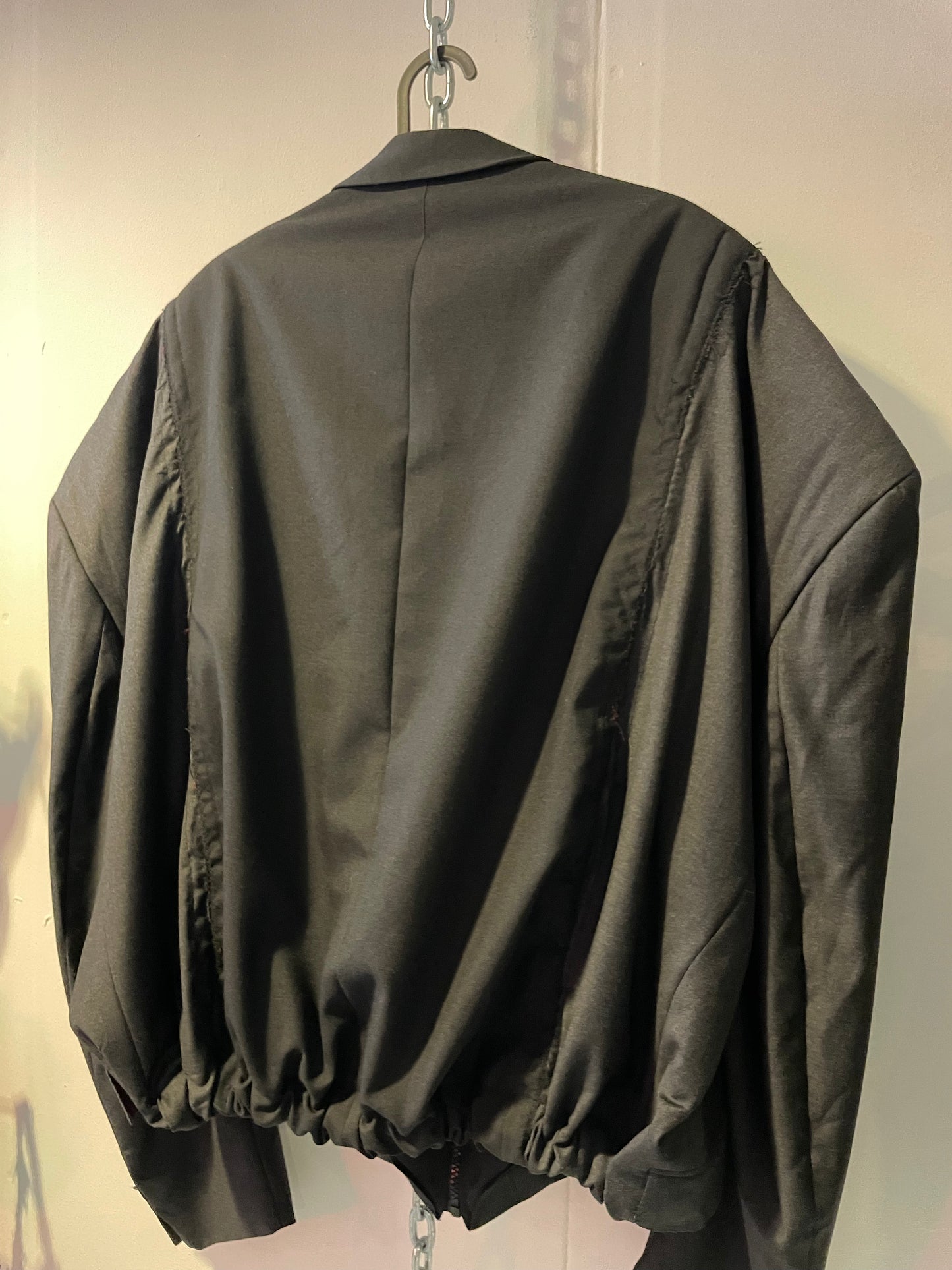 Oversized bomber blazer