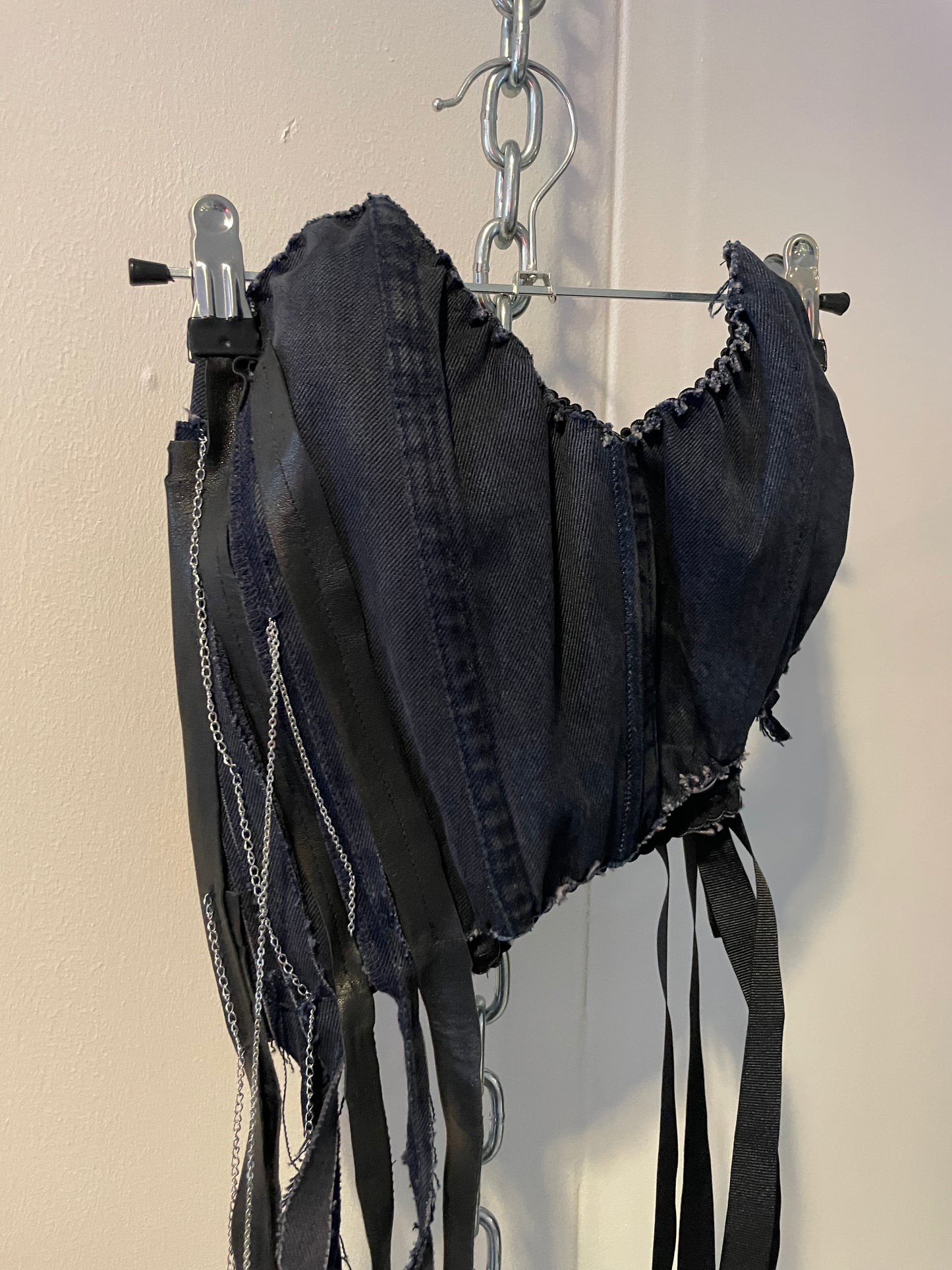 SASSY Denim Corset Asymmetrical