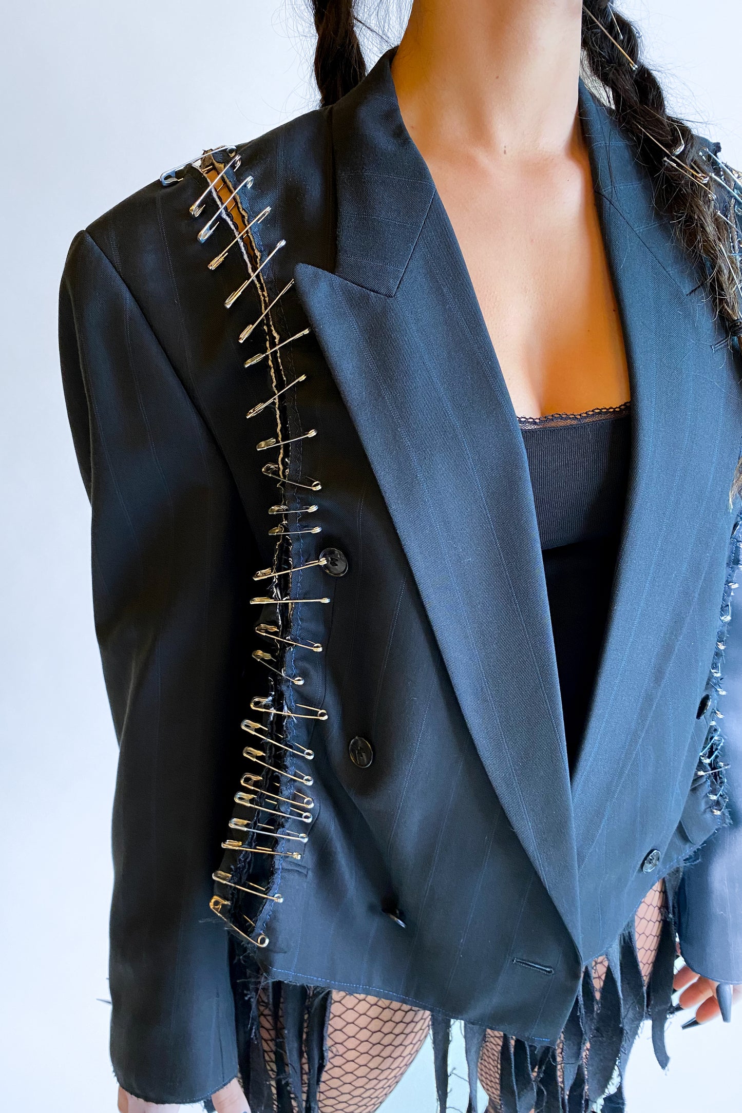 "Muce" Custom Upcycled Punk Blazer