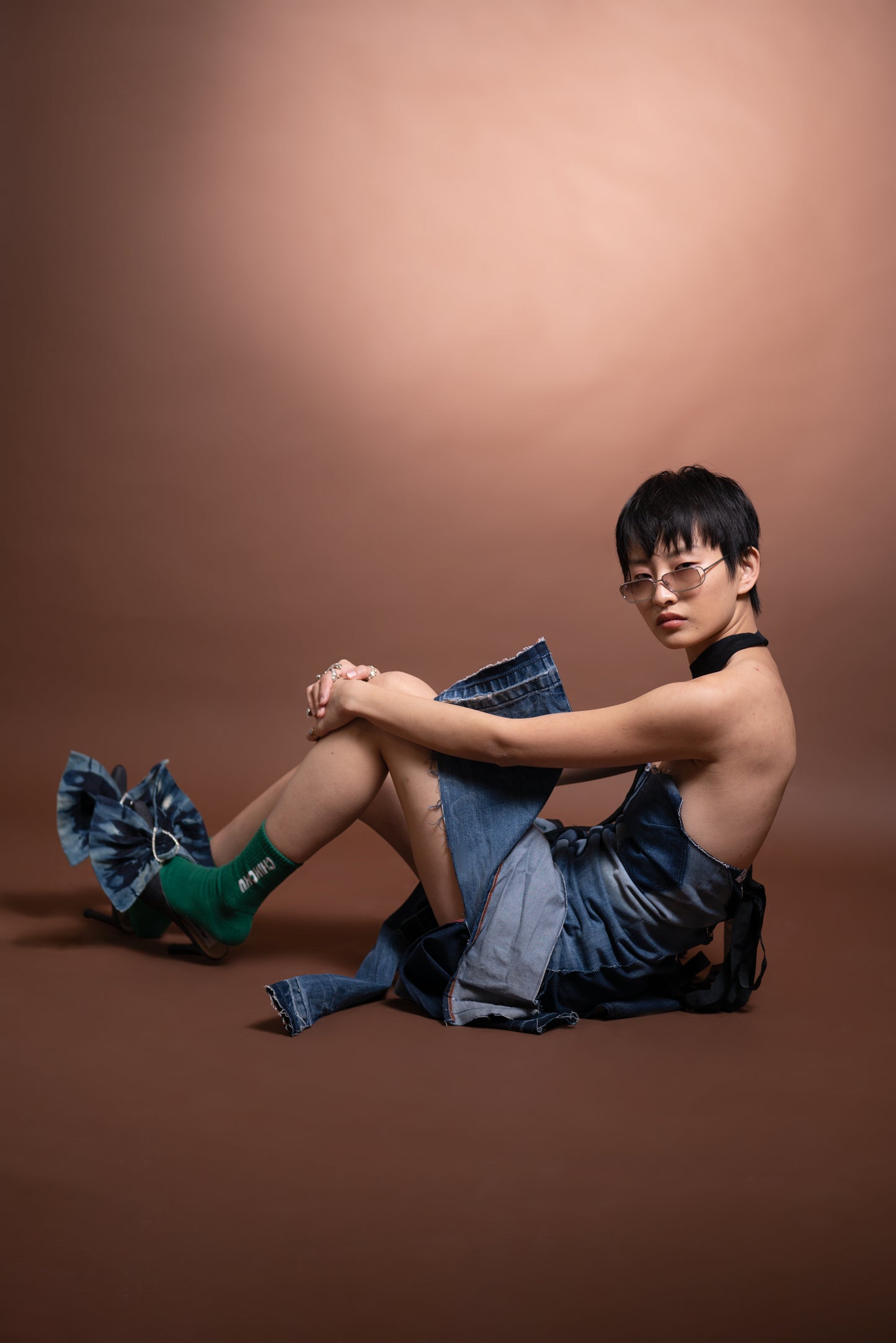 MUCHO AMOR DENIM DRESS