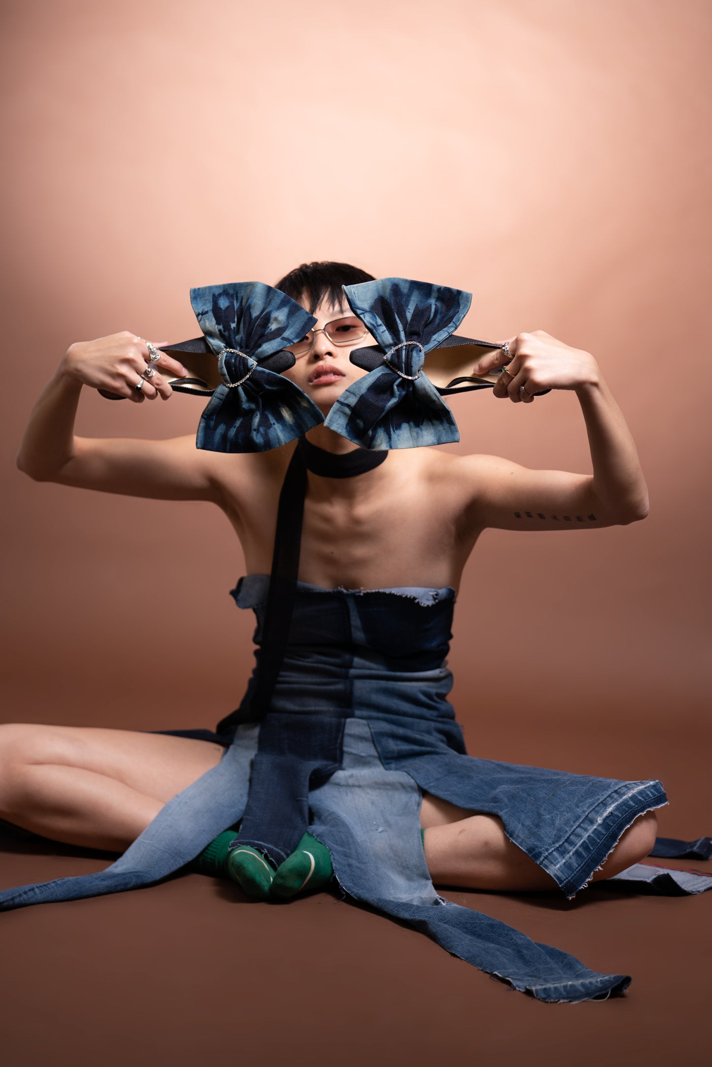 MUCHO AMOR DENIM DRESS