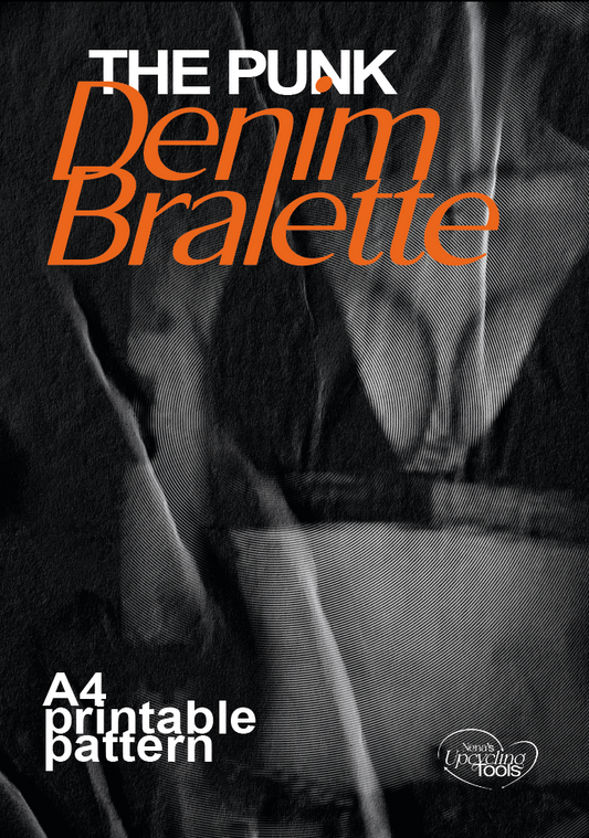 DIY Punk Denim Bralette PDF Pattern