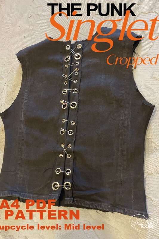 THE PUNK SINGLET  CROPPED PDF PATTERN