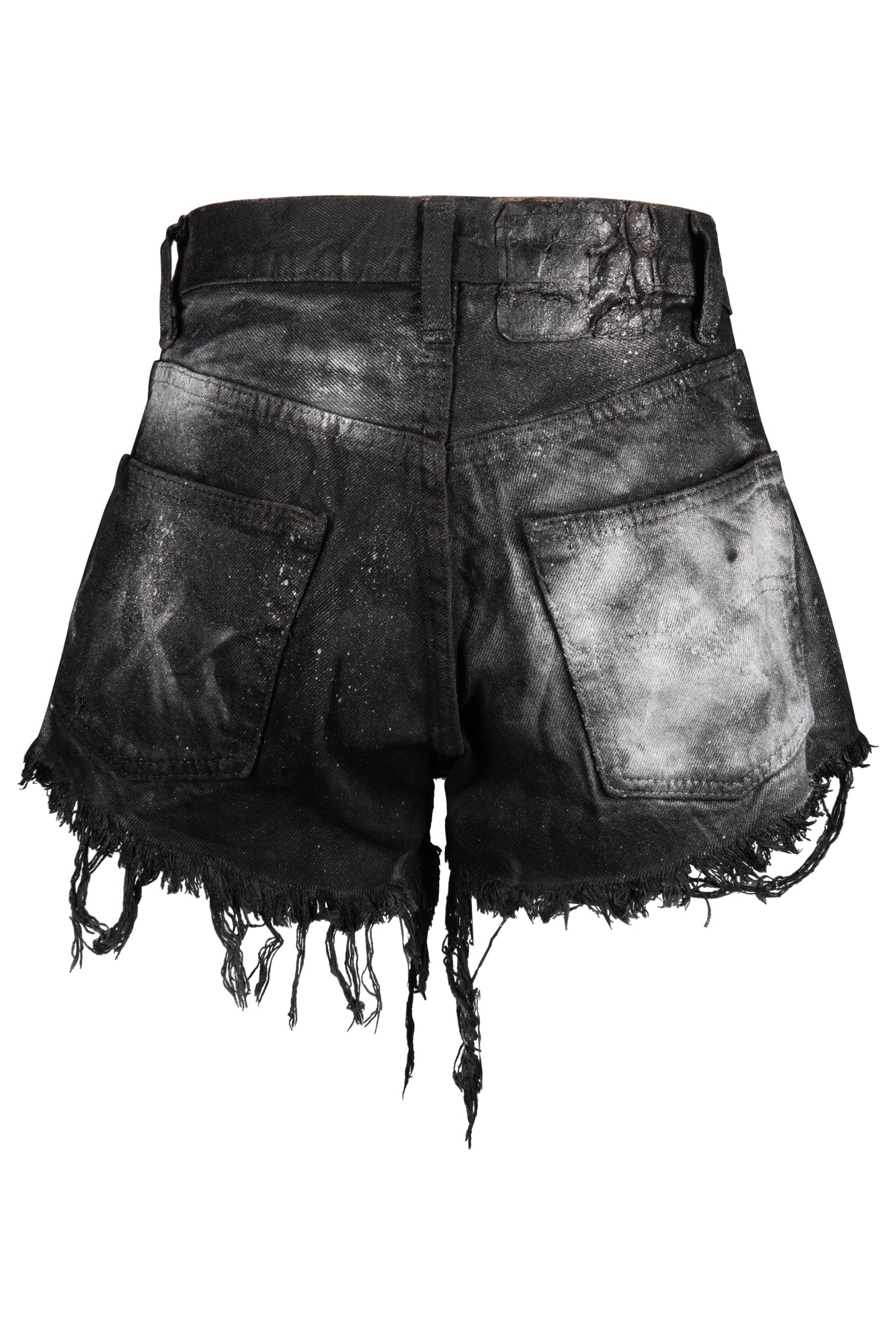 "Techno metal" Denim shorts