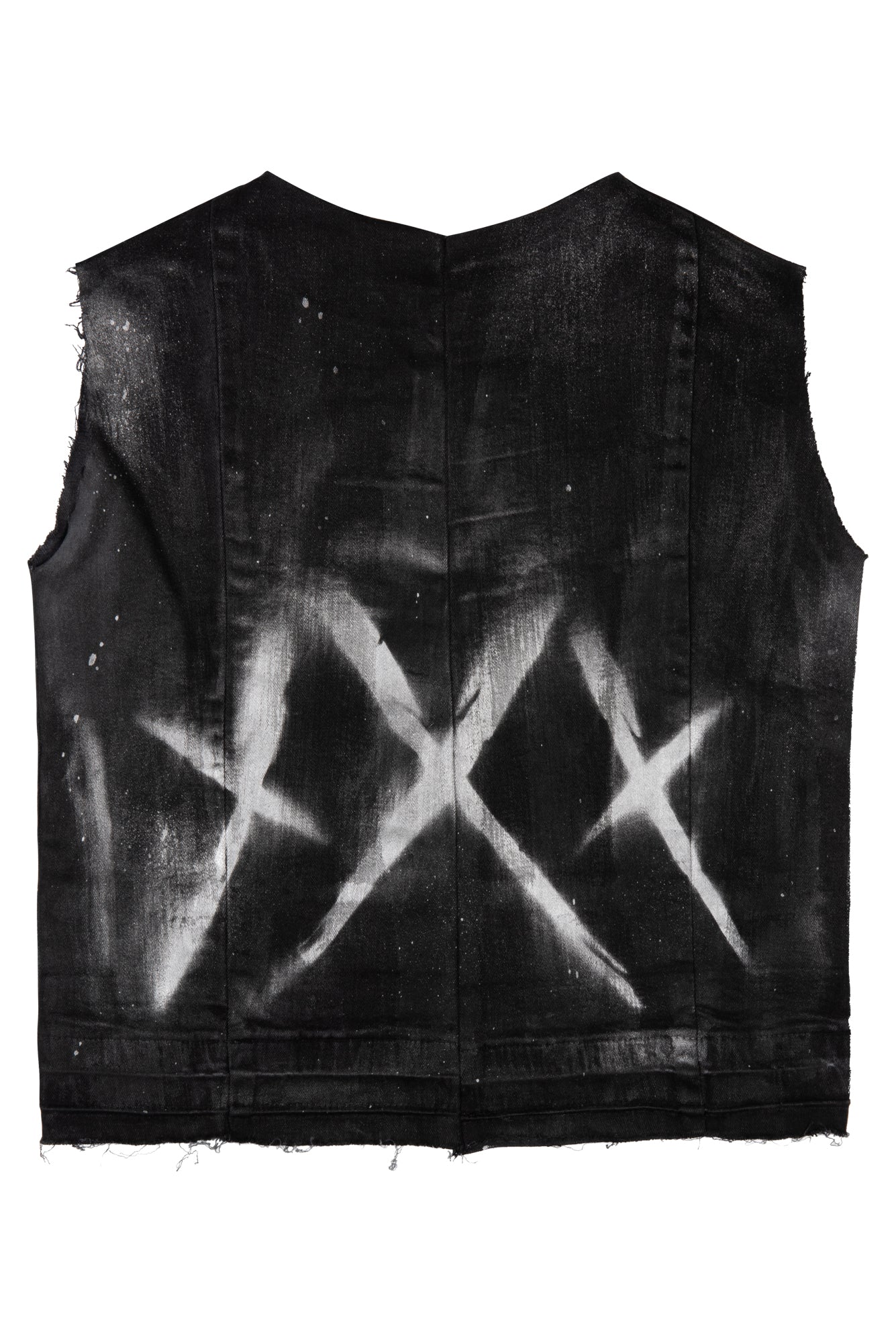 "Chaos and order" Denim singlet