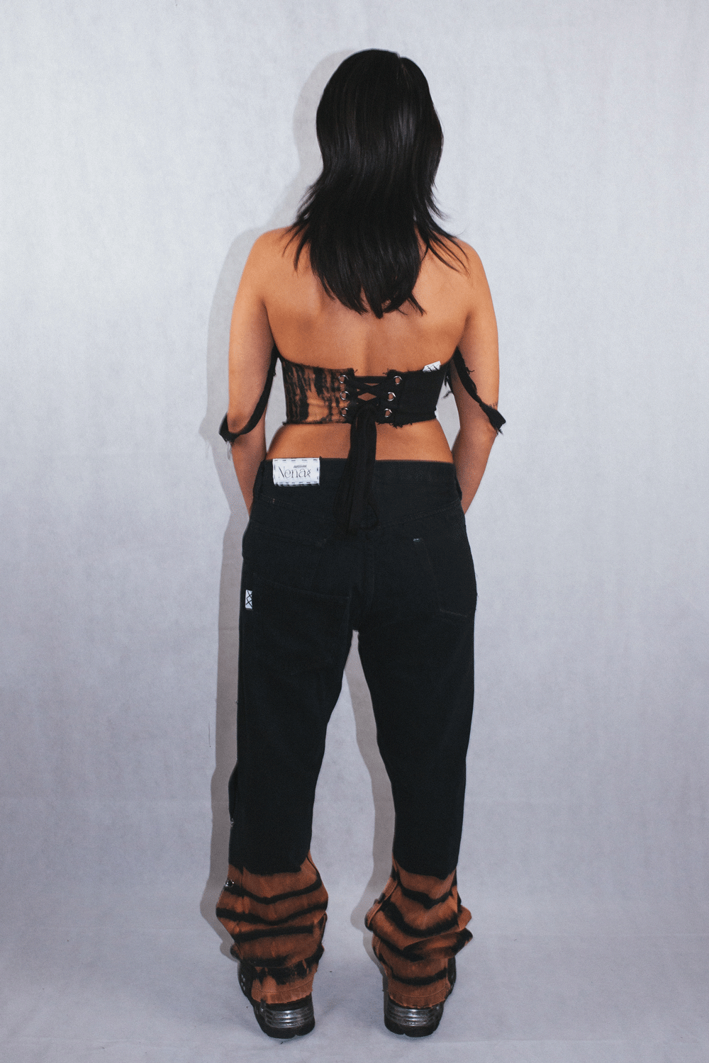 "JOKE" Upcycled Lose Fit Jeans
